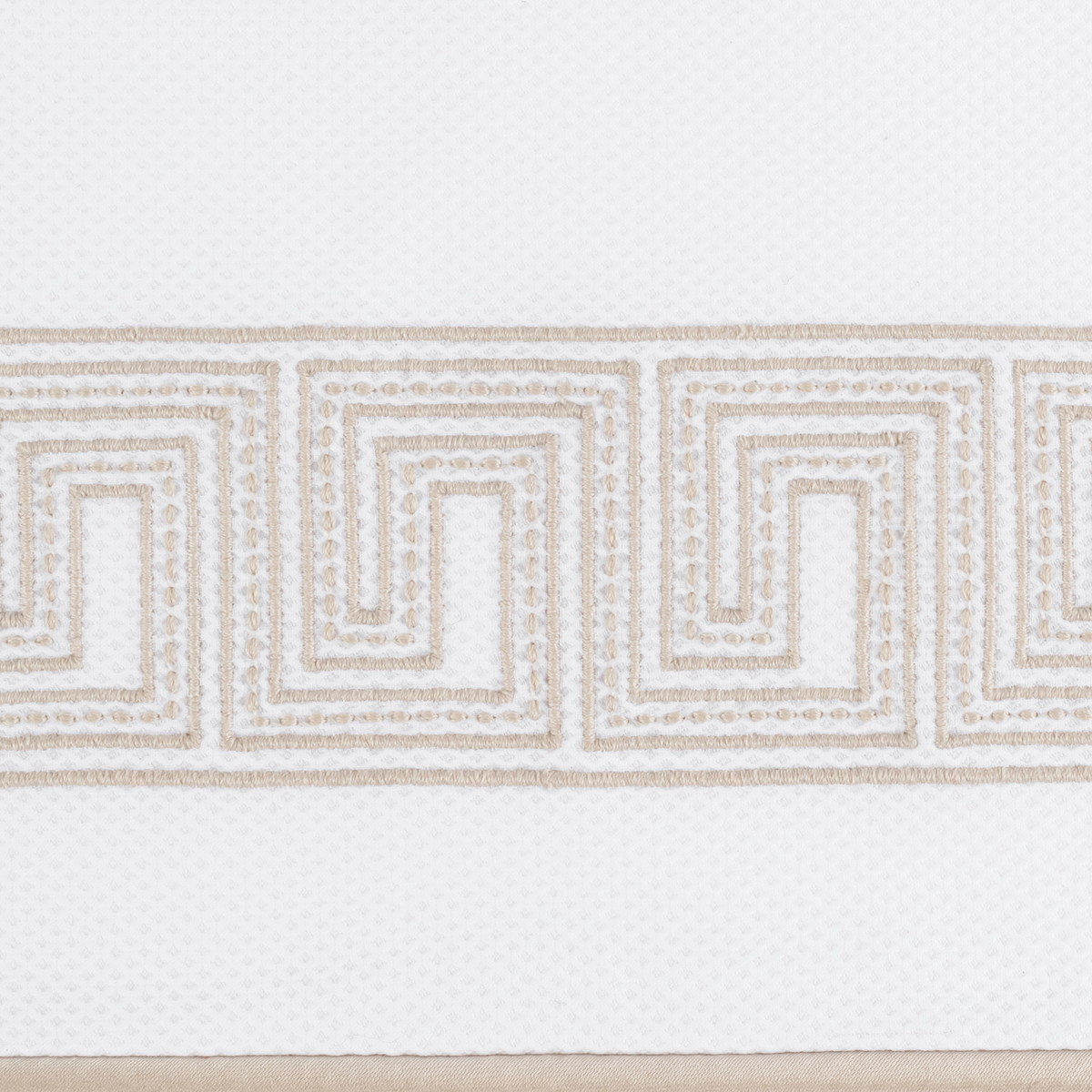 Swatch Sample of Matouk Ophelia Pique Bedding in Dune