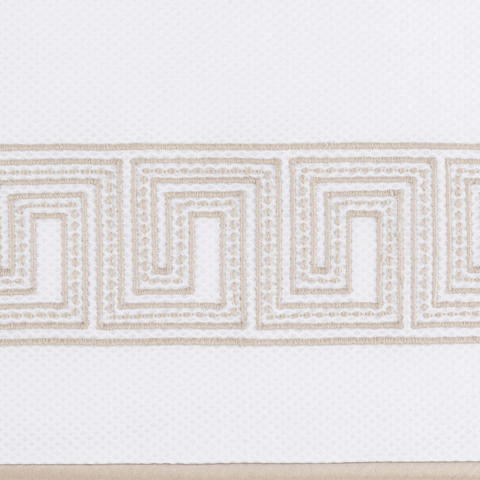 Sham Silo of Matouk Ophelia Pique Bedding in Dune