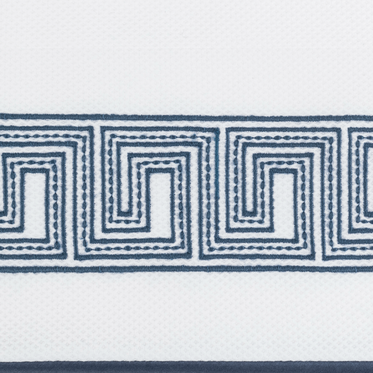 Swatch Sample of Matouk Ophelia Pique Bedding in Indigo