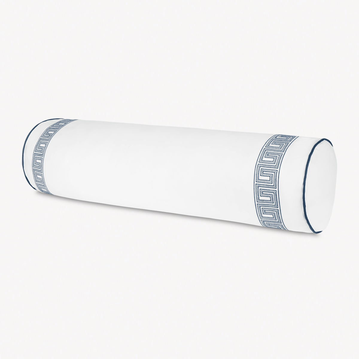 Bolster Sham of Matouk Ophelia Pique Bedding in Indigo