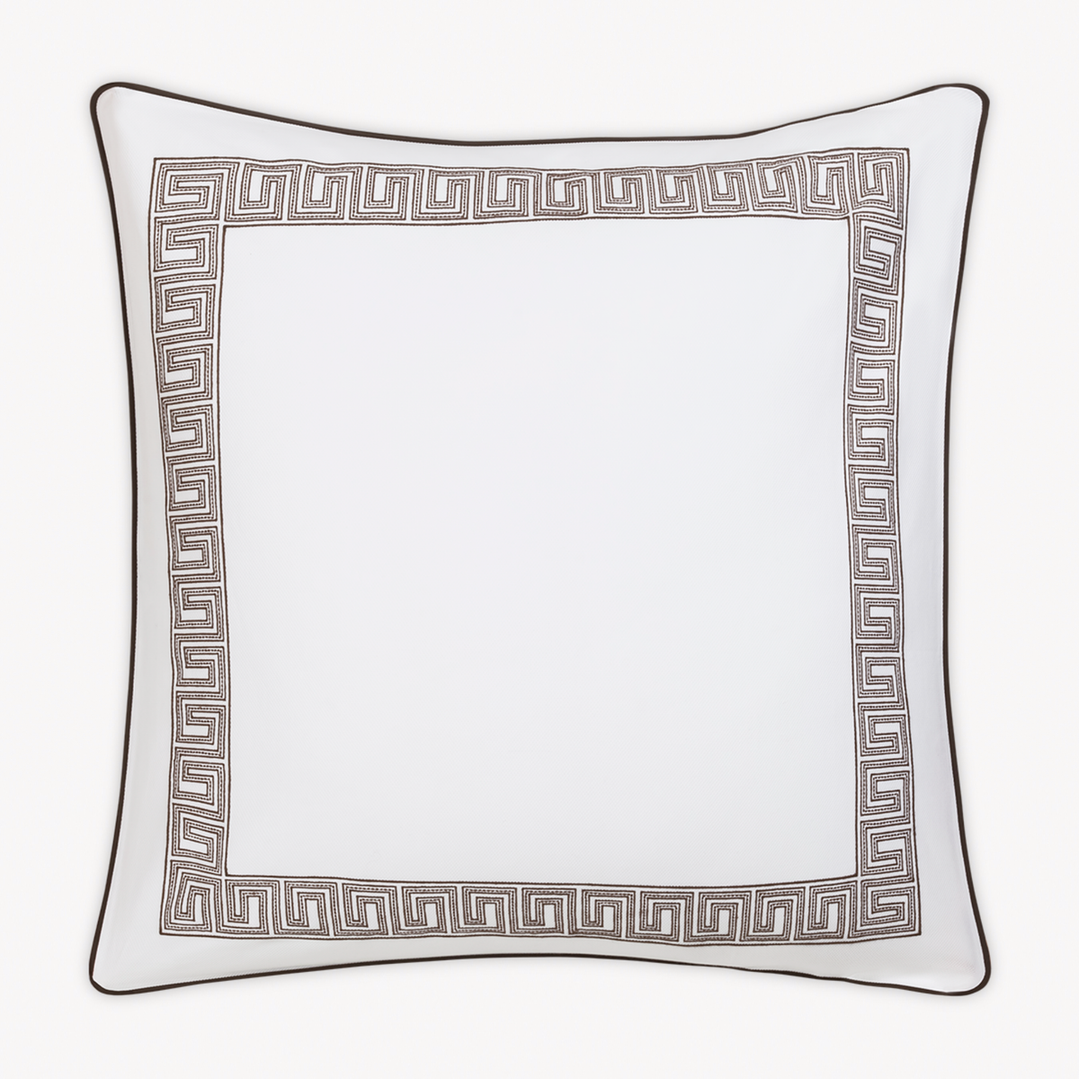 Euro Sham of Matouk Ophelia Pique Bedding in Mocha