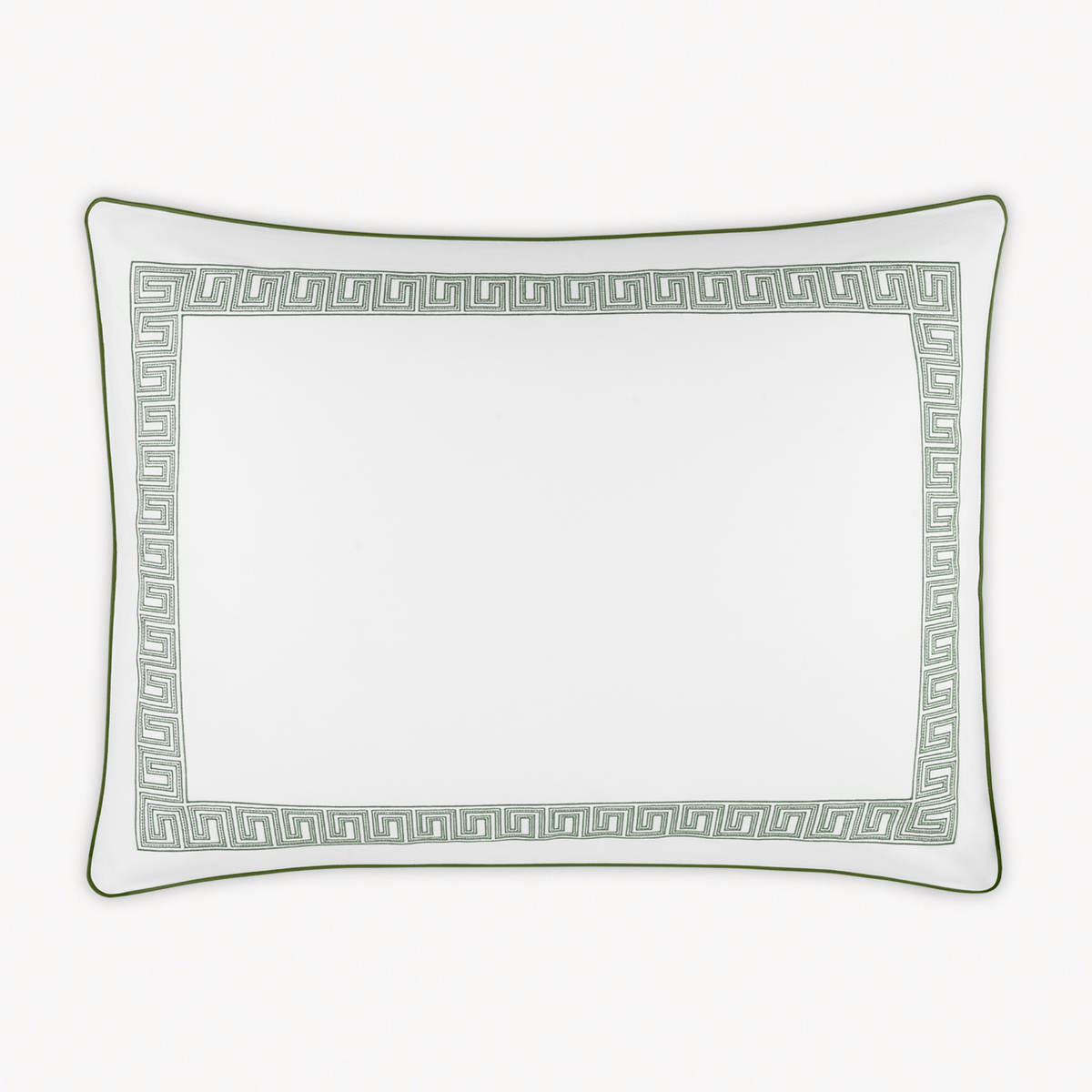 Oversized Euro Sham of Matouk Ophelia Pique Bedding in Clover