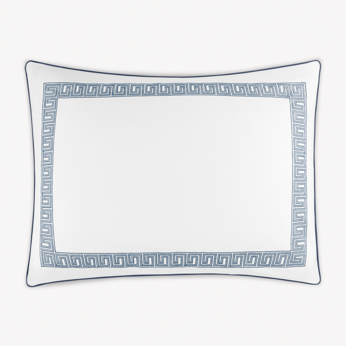 Oversized Euro Sham of Matouk Ophelia Pique Bedding in Indigo