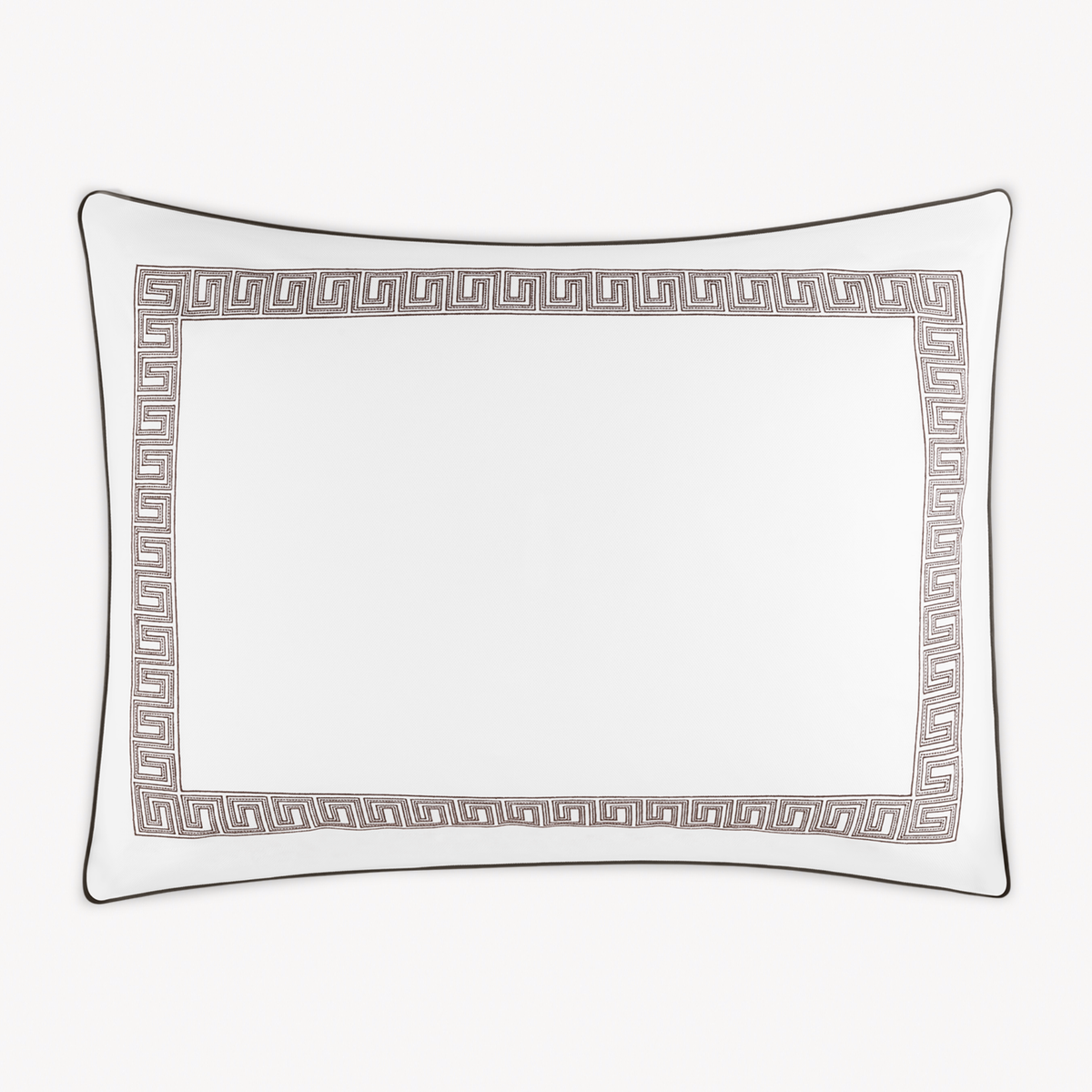 Oversized Euro Sham of Matouk Ophelia Pique Bedding in Mocha