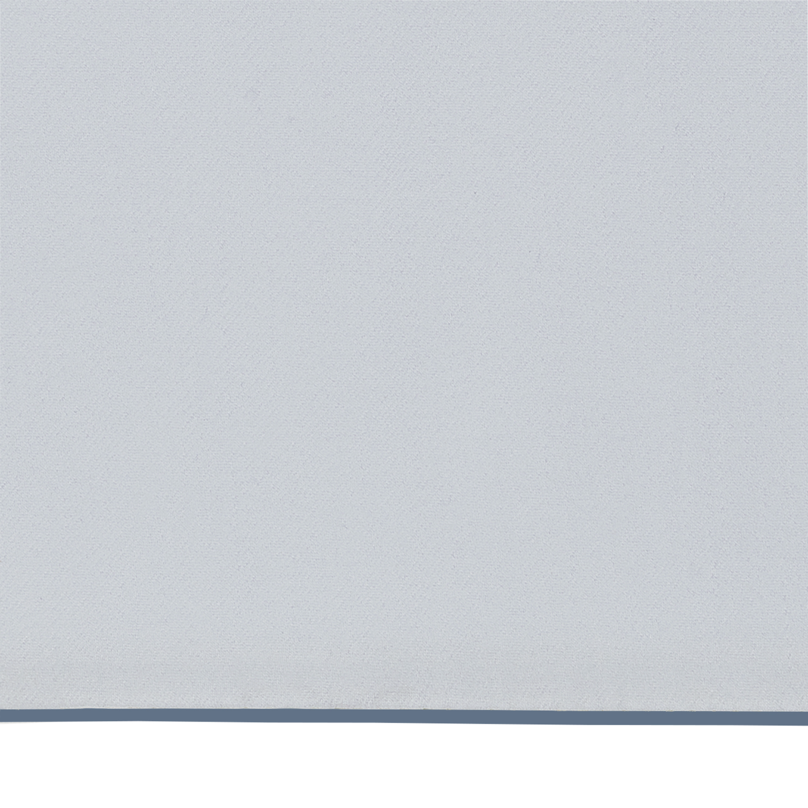 Woman Wearing a Matouk Nocturne Pajama Set in Dove Steel and Blue