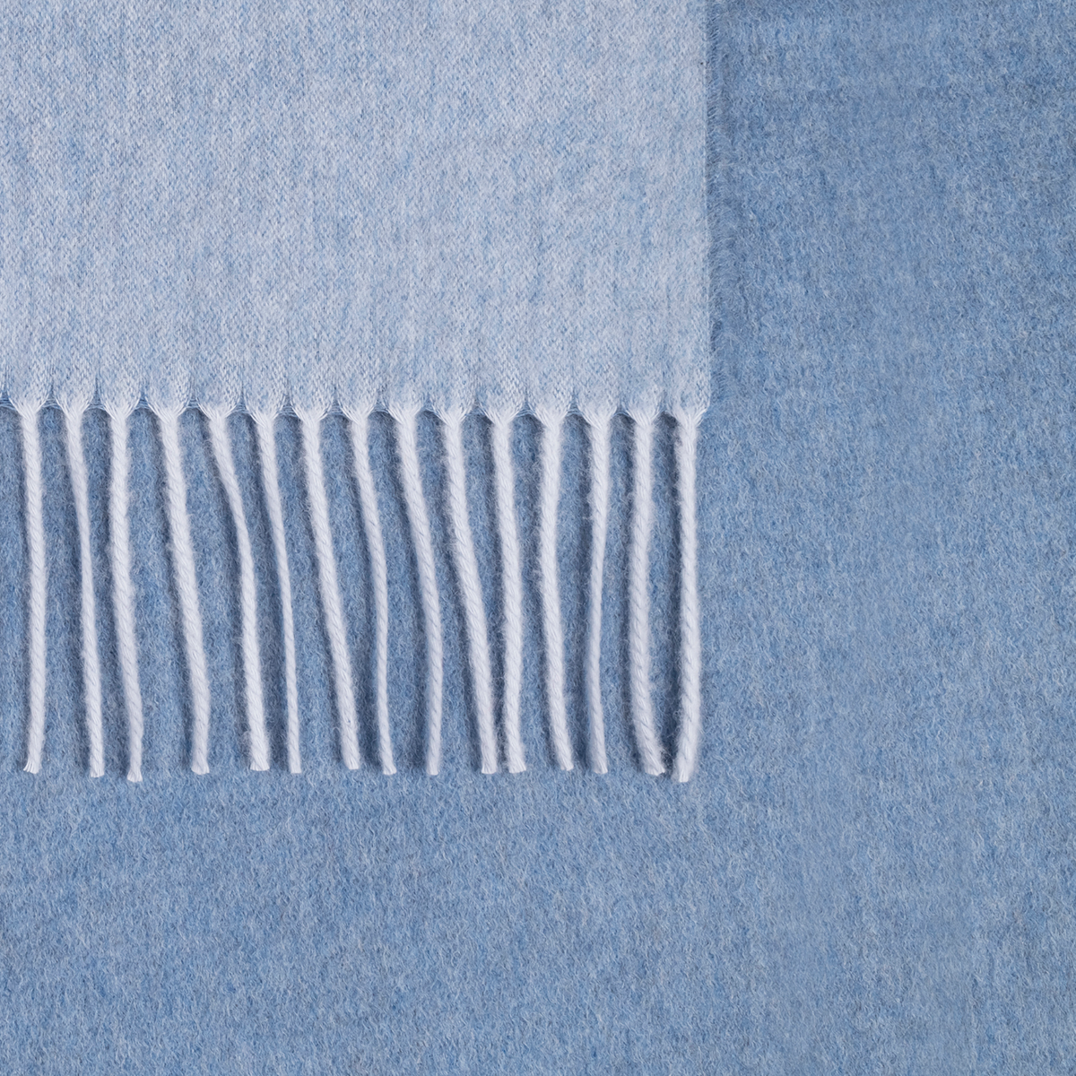 Swatch Sample of Matouk Paley Throw in Hazy Blue and Sky