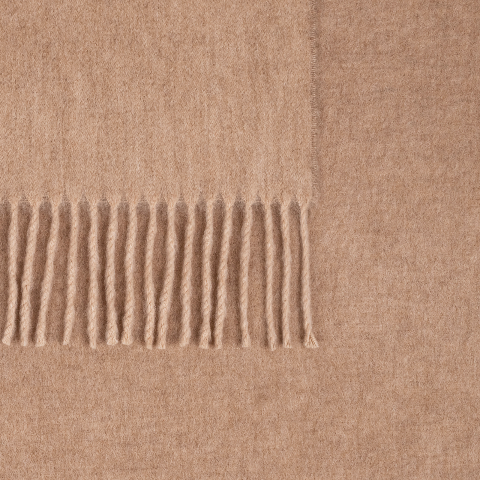 Folded Matouk Paley Throw in Sand and Dune