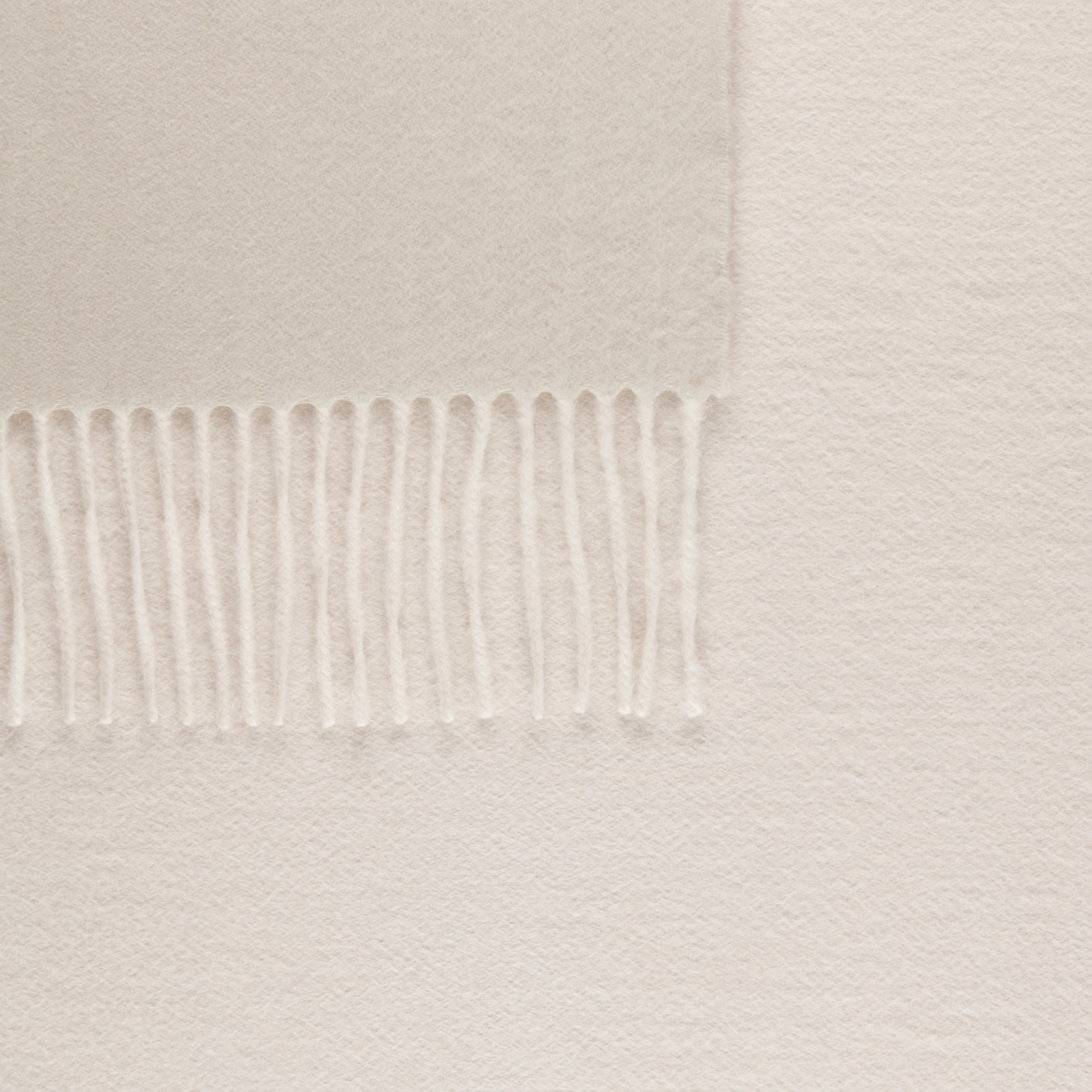 Folded Matouk Paley Throws in Bone and Parchment Color