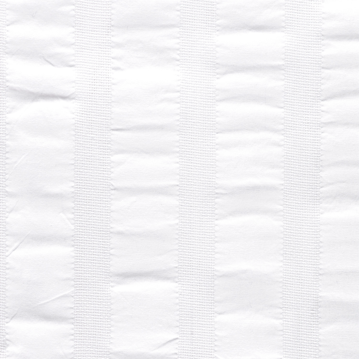 Fabric Sample of White Matouk Panama Shower Curtain