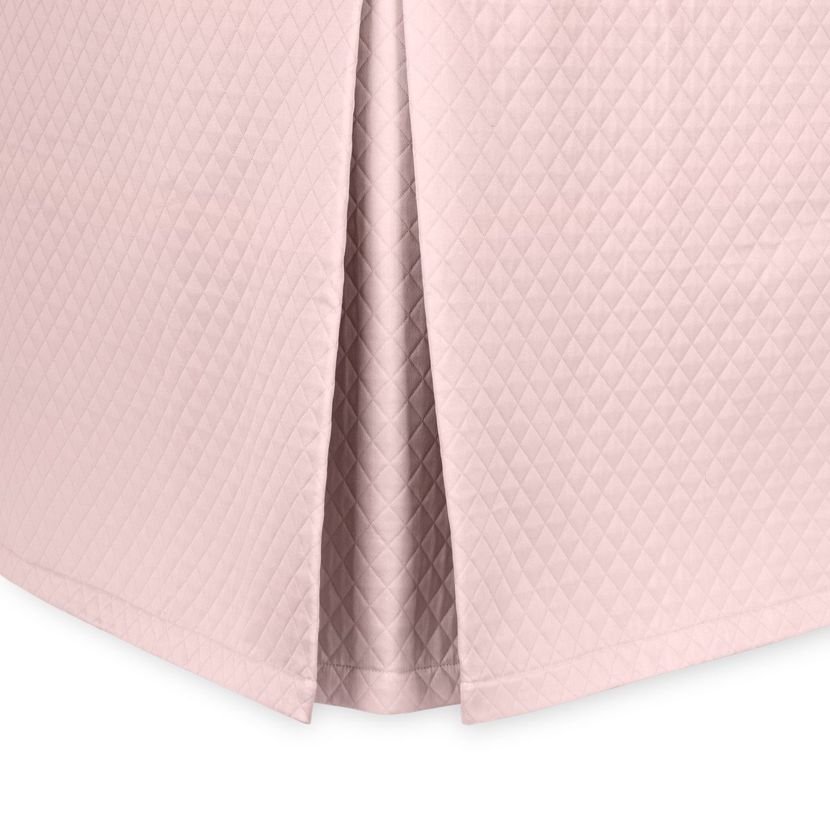 Silo Image of Matouk Petra Bed Skirt in Color Pink