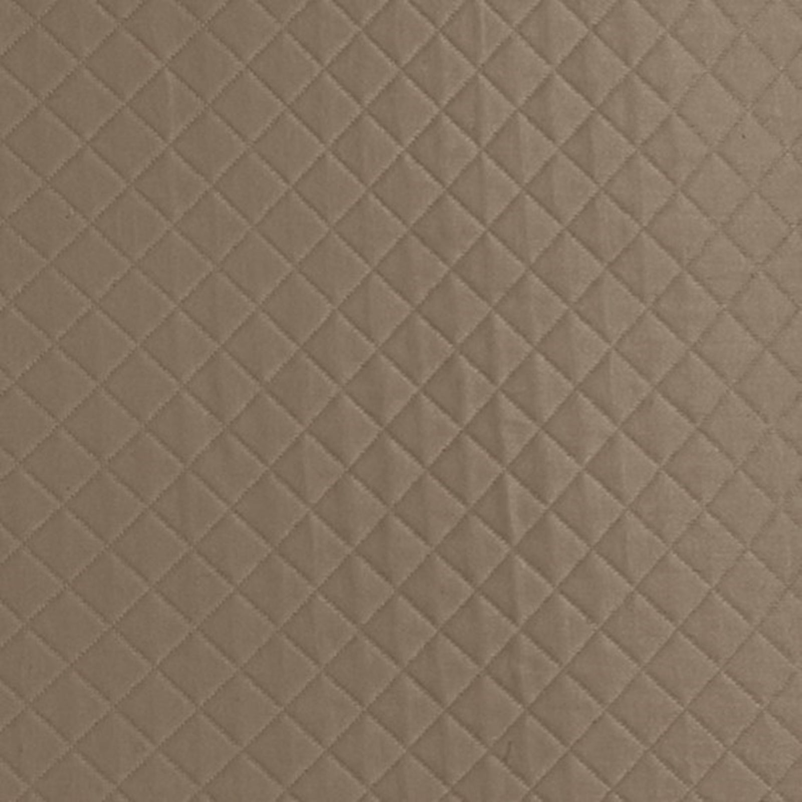 Bed Dressed in Matouk Petra Bedding with Swatch in Color Mocha