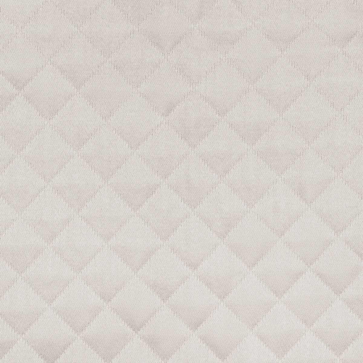 Silver Matouk Petra Bedding Fabric with a diamond pattern