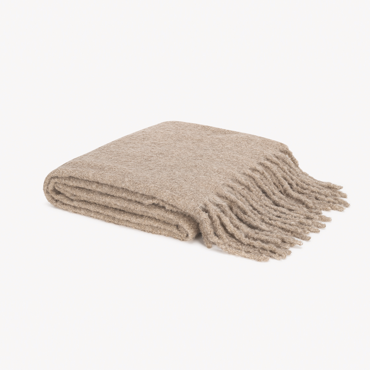 Folded Matouk Poncho Throw in Dune