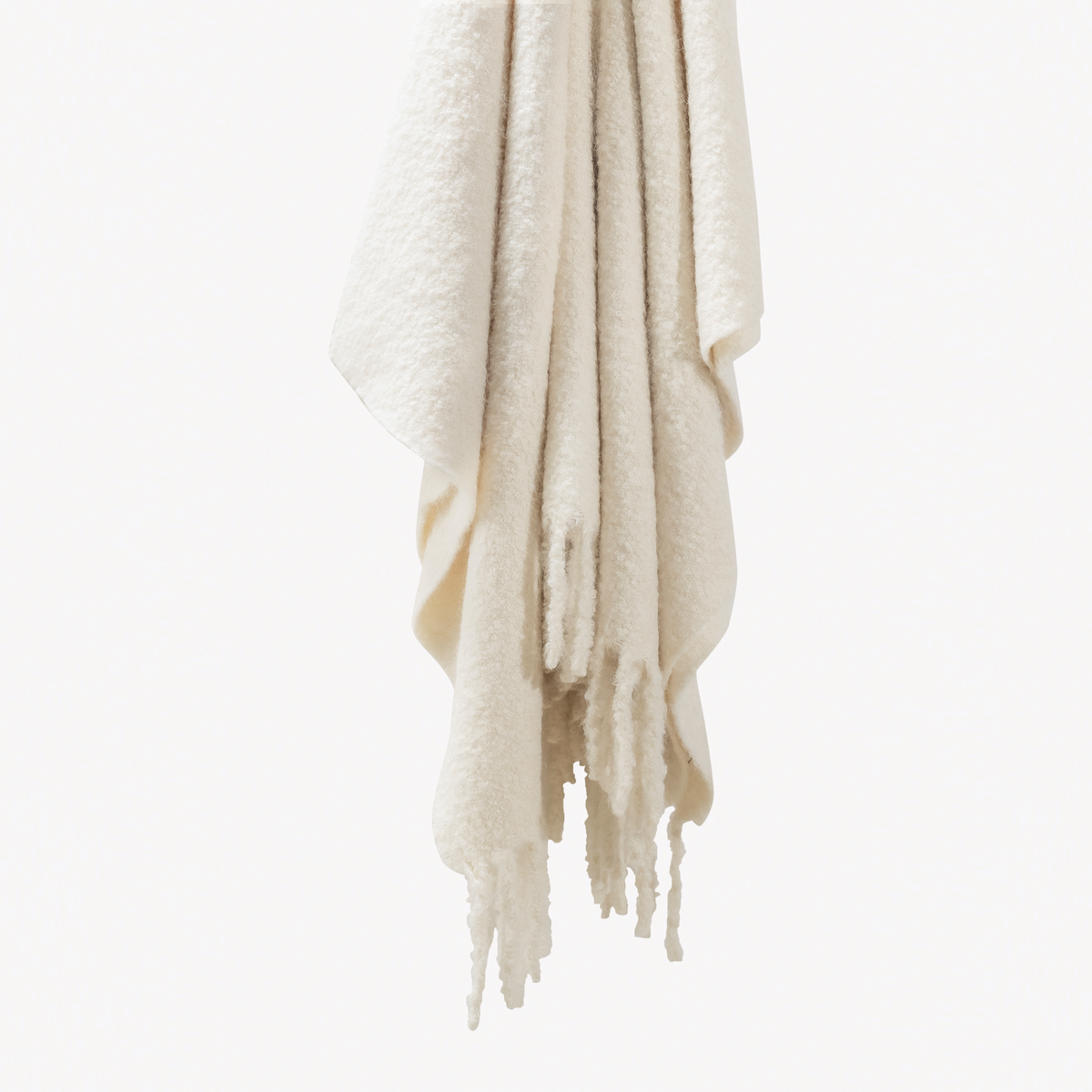 Hanging Matouk Poncho Throw in Parchment