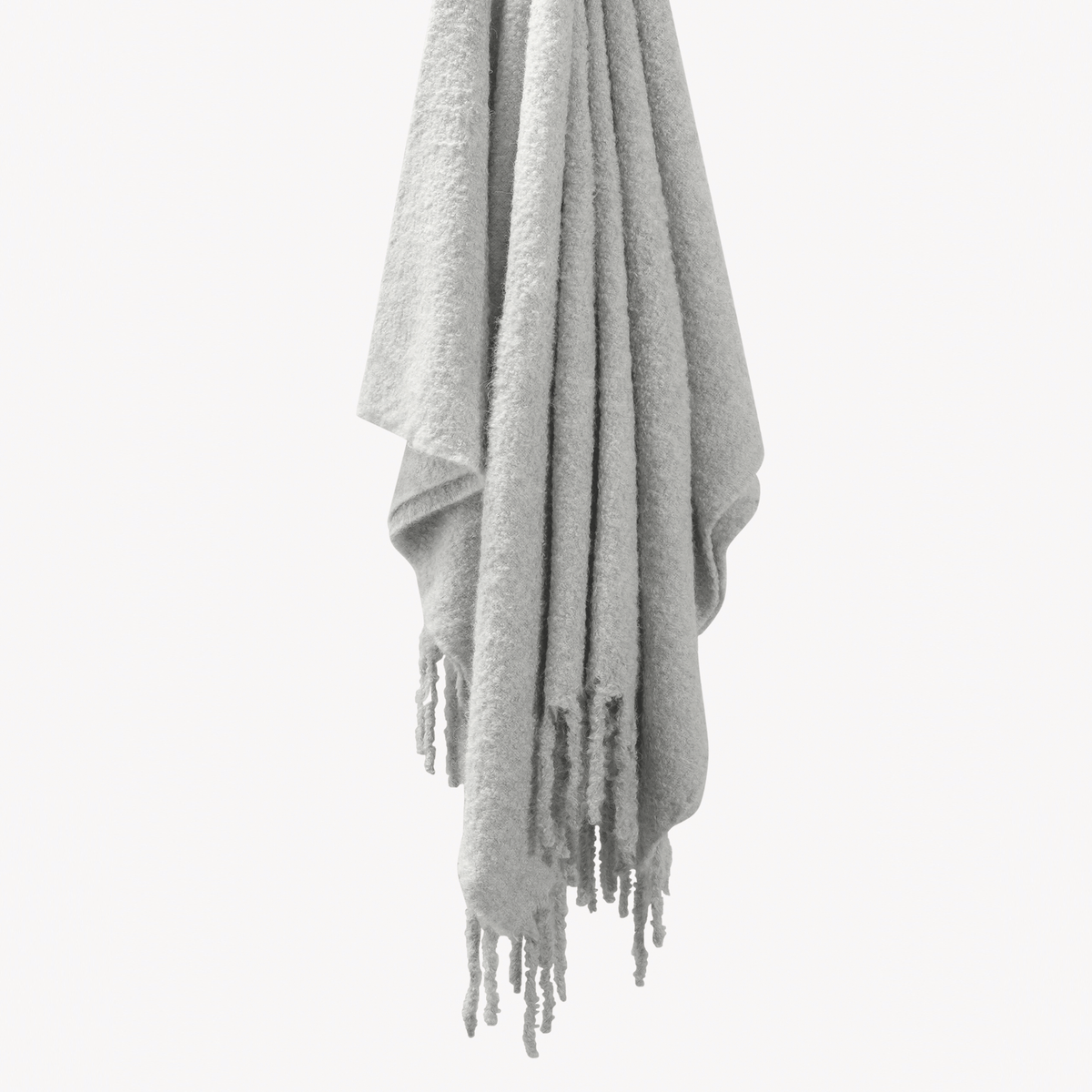 Hanging Matouk Poncho Throw in Silver