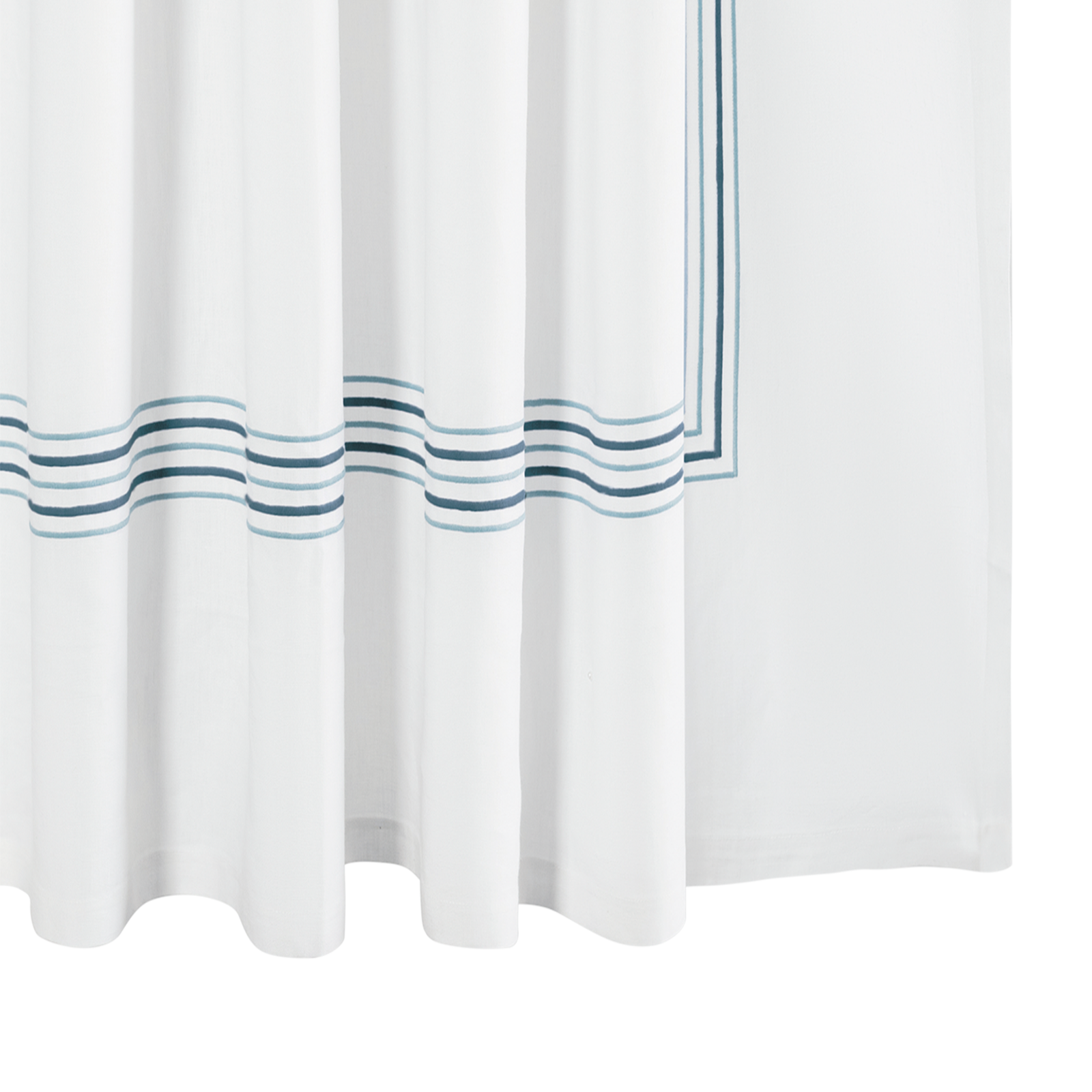 Matouk Presto Shower Curtain in Hazy Blue