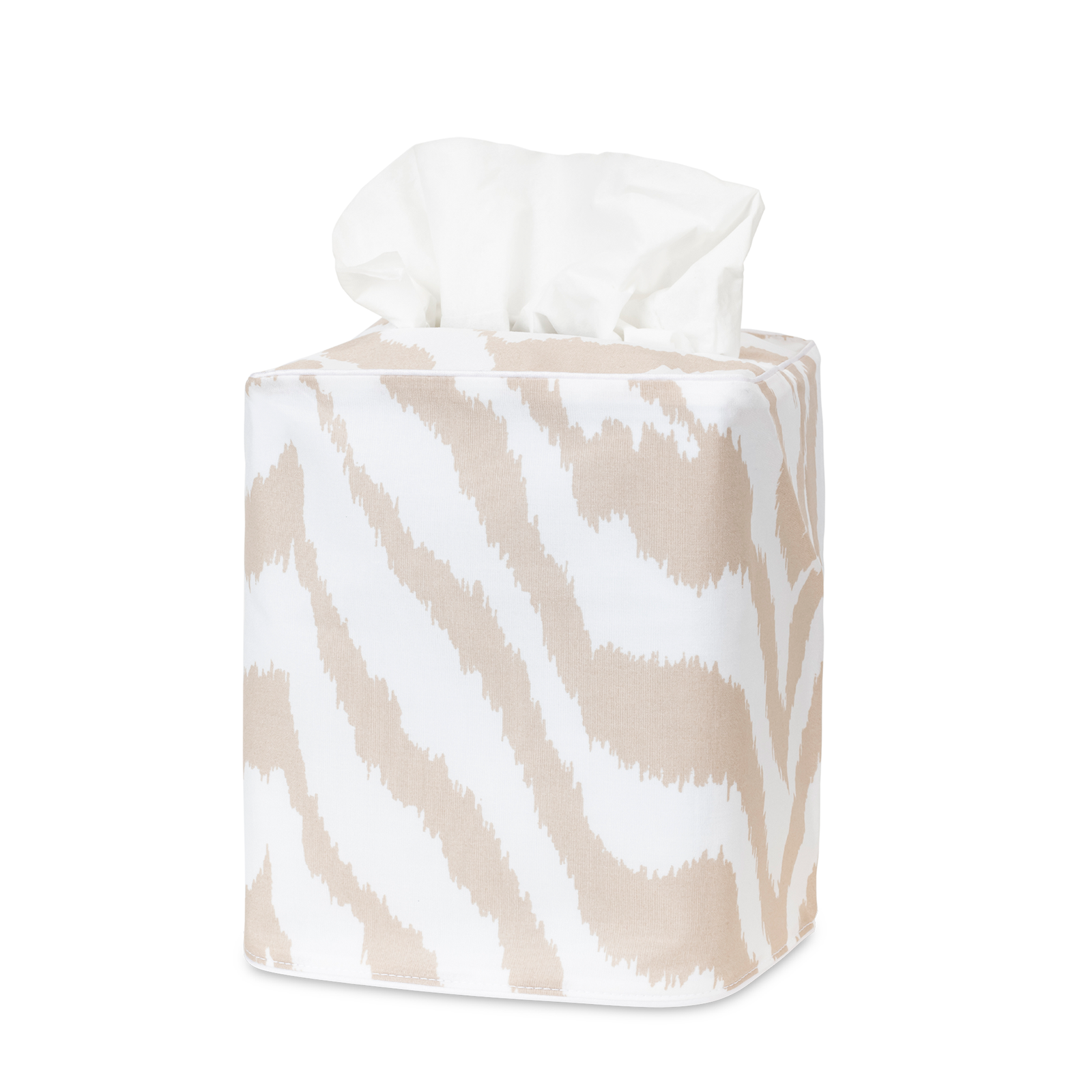 Silo Image of Matouk Quincy Tissue Box Cover in Sand Color