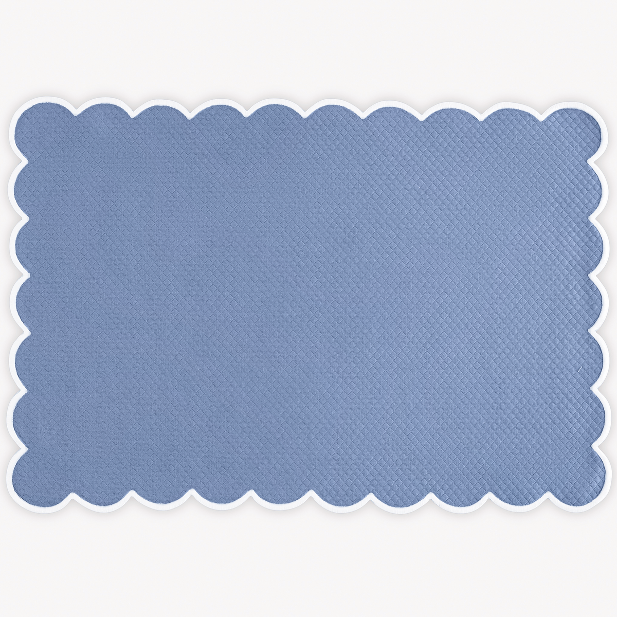 Azure Matouk Savannah Gardens placemat on white background