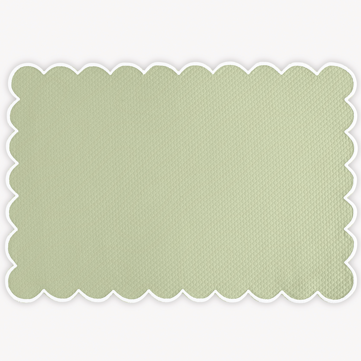 Spring Green Matouk Savannah Gardens placemat on white background