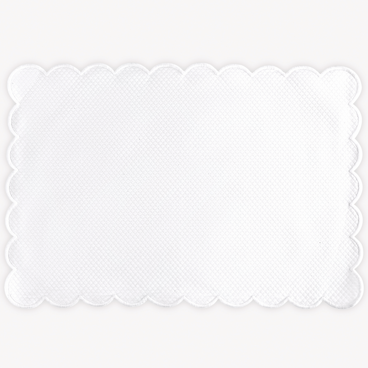White Matouk Savannah Gardens placemat on white background