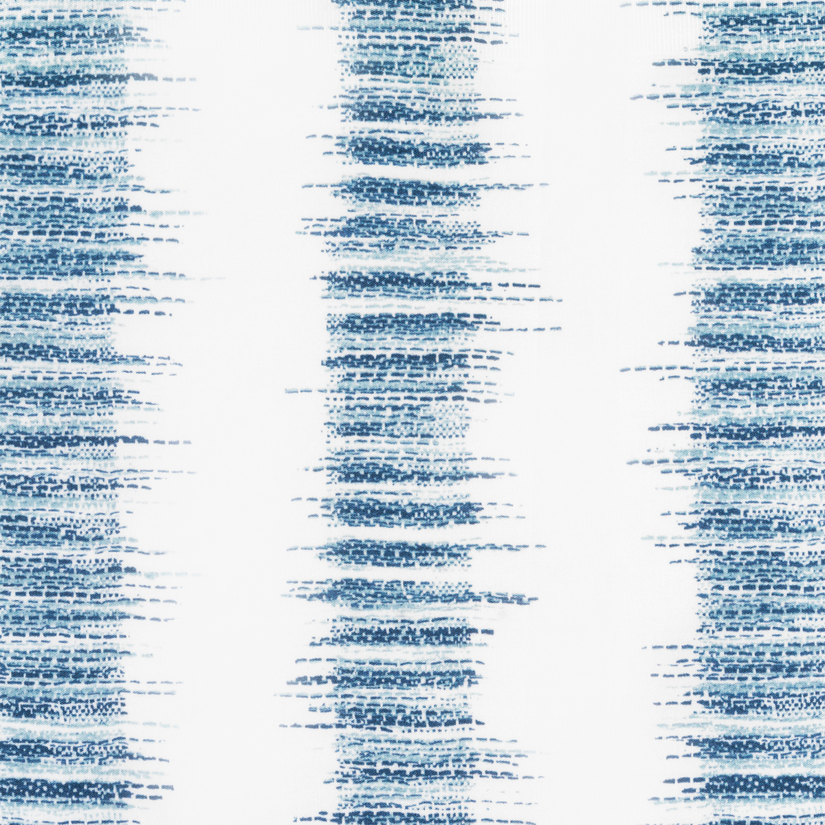 Fabric Closeup of Prussian Blue Matouk Schumacher Attleboro Shower Curtain