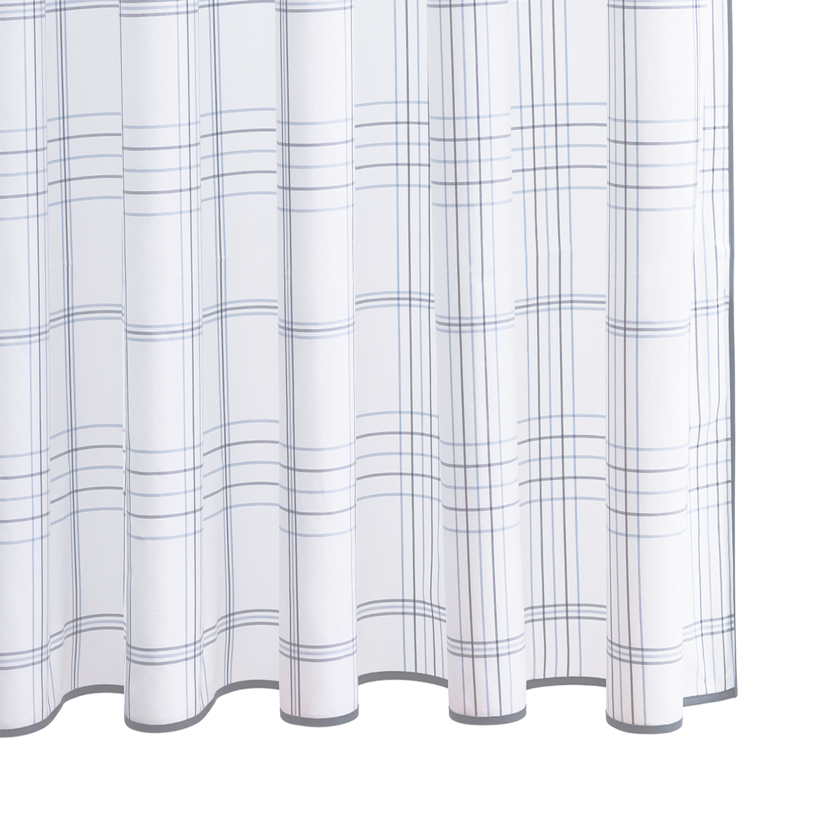 Navy Color Matouk Schumacher August Plaid Shower Curtain