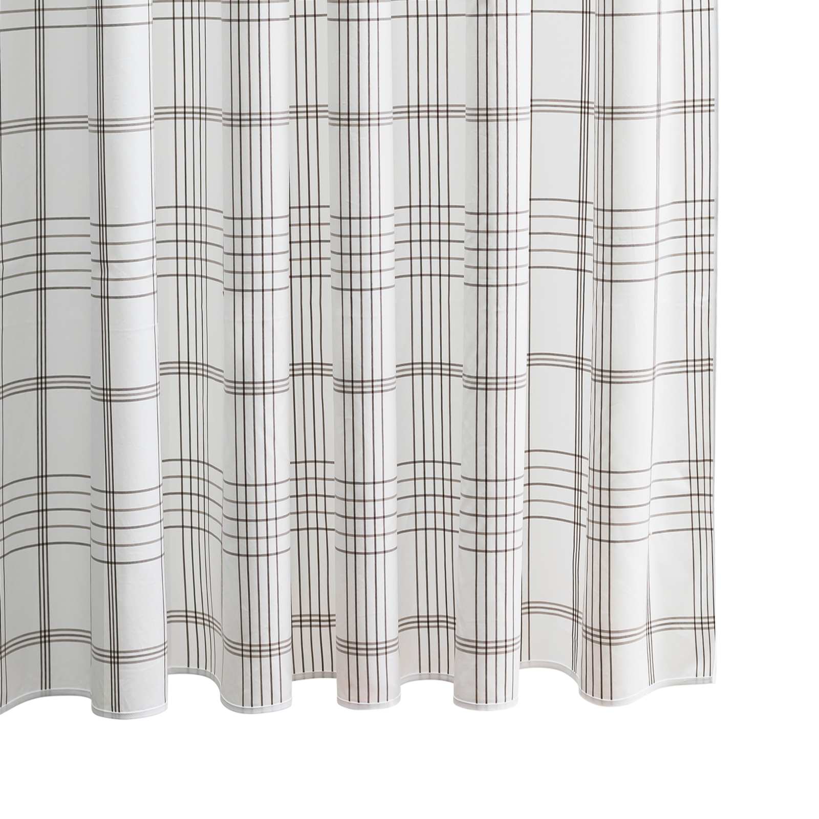 Sable Color Matouk Schumacher August Plaid Shower Curtain