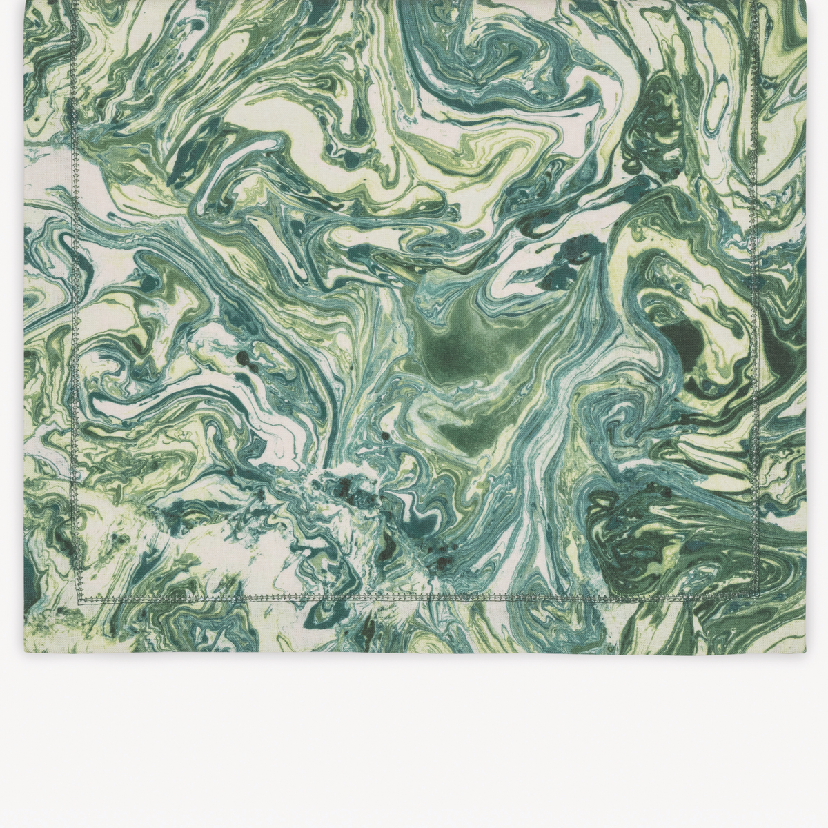 Matouk Schumacher Balthazar Table Runner in Emerald color