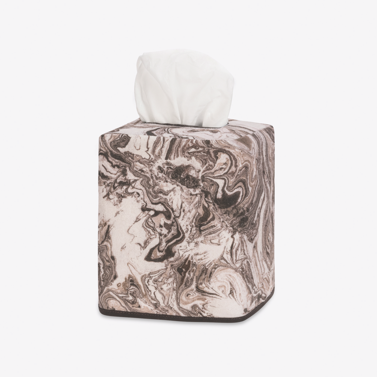 Matouk Schumacher Balthazar Tissue Box Cover in Topaz color