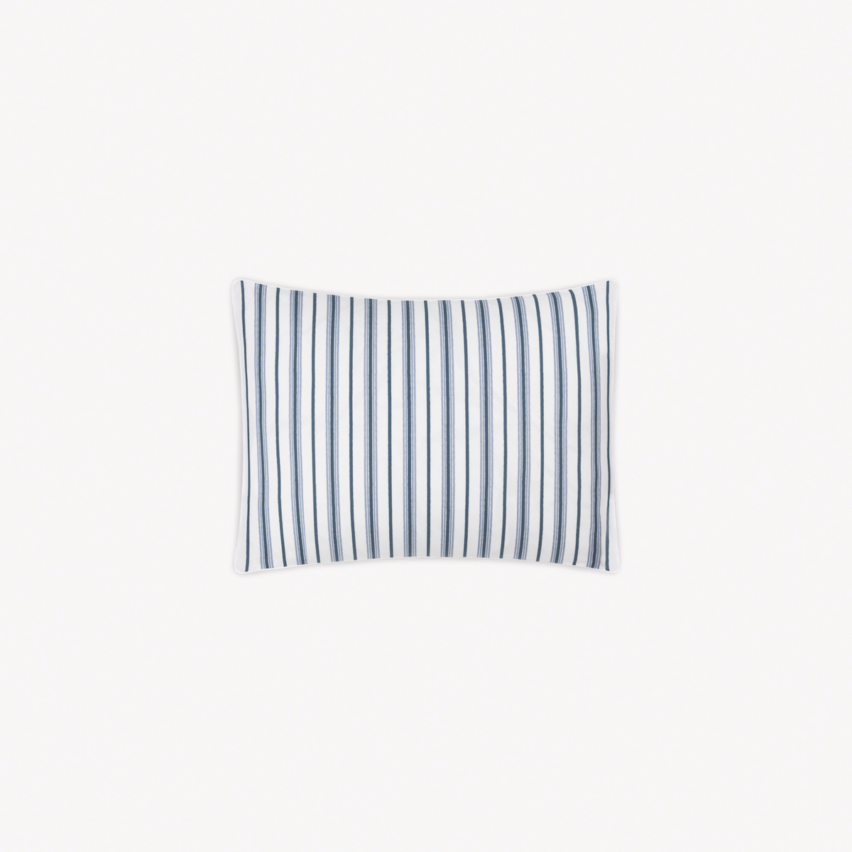 Boudoir Sham with Prussian Blue stripes  of Matouk Calypso Bedding
