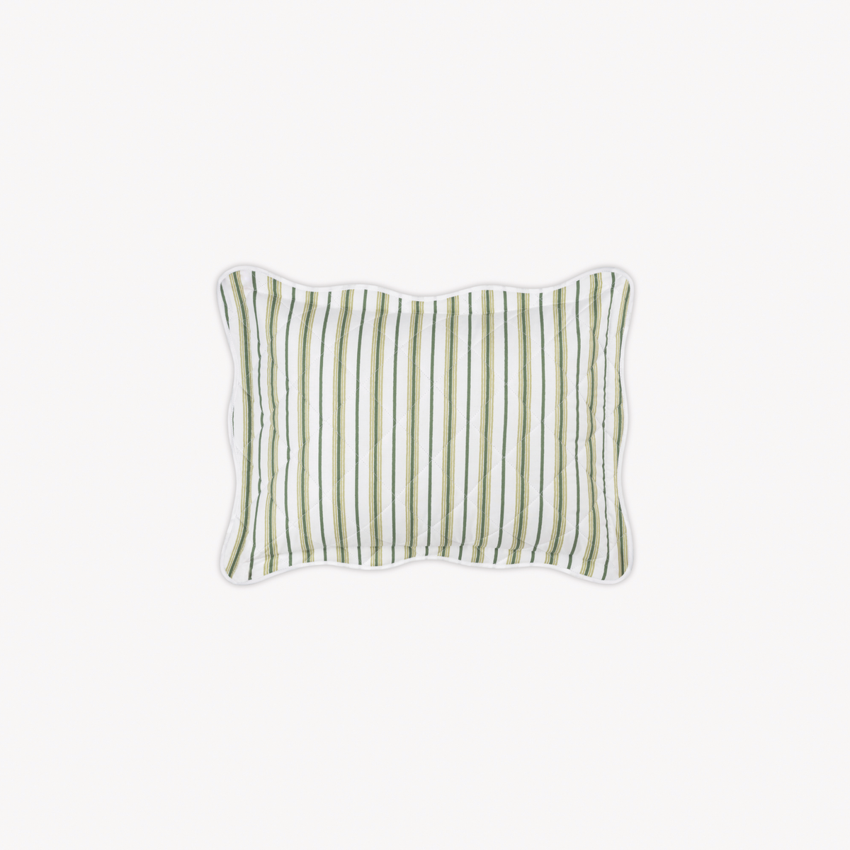 Quilted Boudoir Sham of Matouk Calypso Bedding style in Palm Color