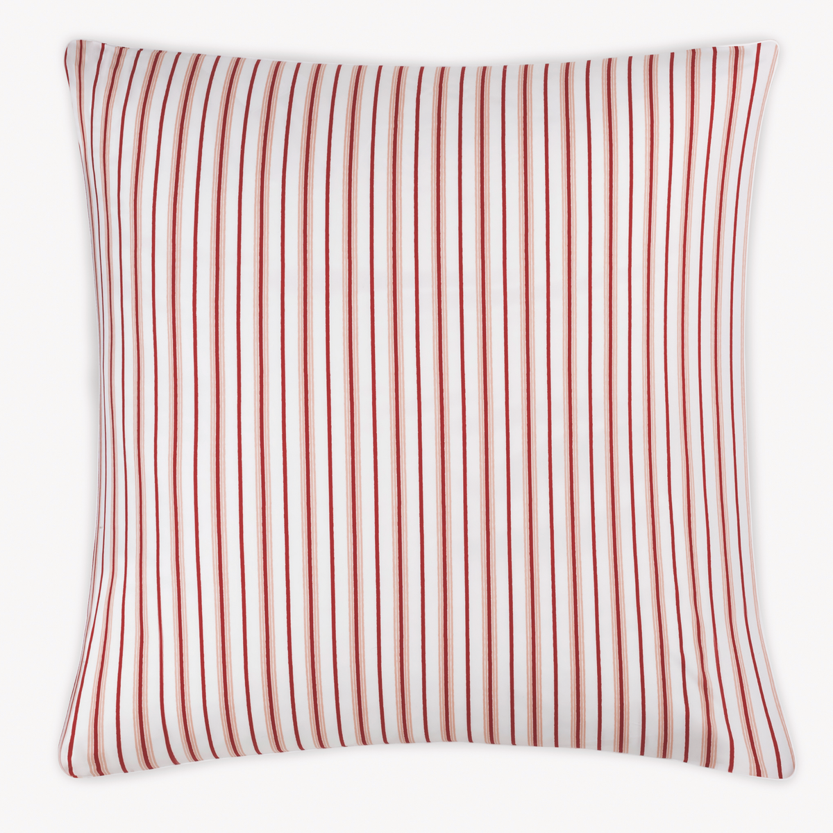 Euro Sham with Red Berry stripes  of Matouk Calypso Bedding