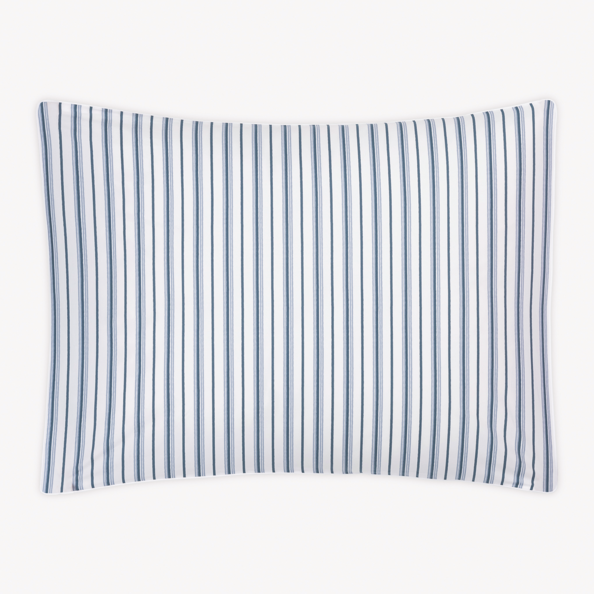 Sham Silo with Prussian Blue stripes  of Matouk Calypso Bedding