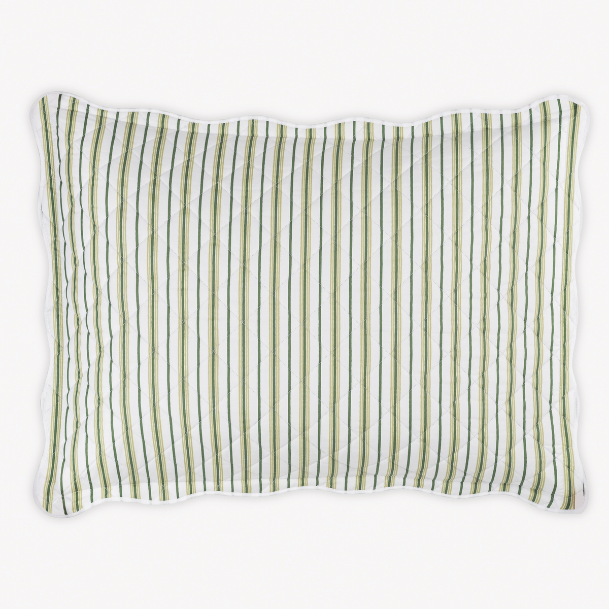 Quilted Sham of Matouk Calypso Bedding style in Palm Color