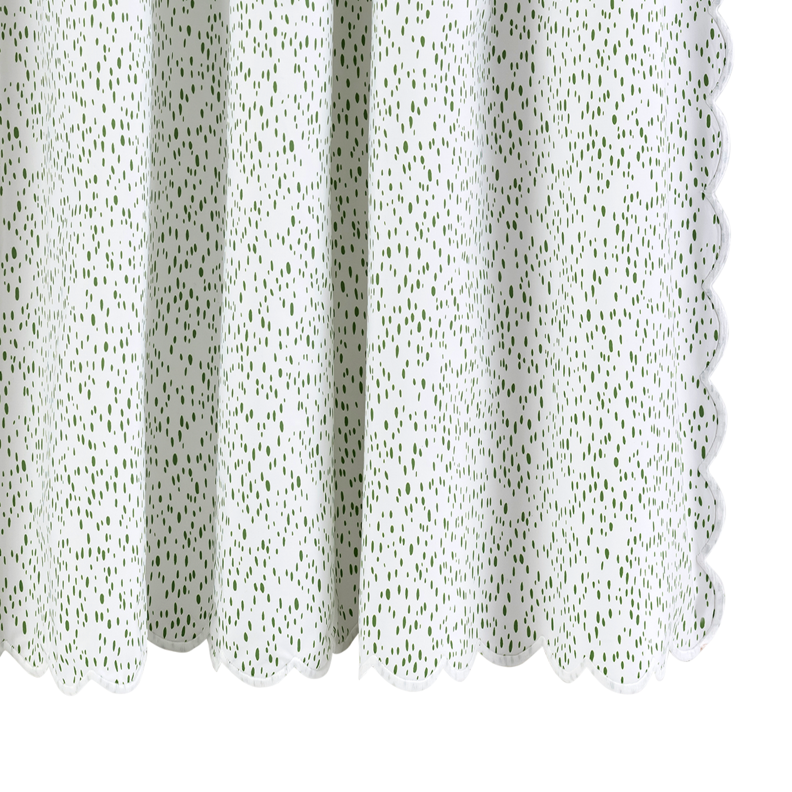 Matouk Schumacher Celine Shower Curtain in Grass Color