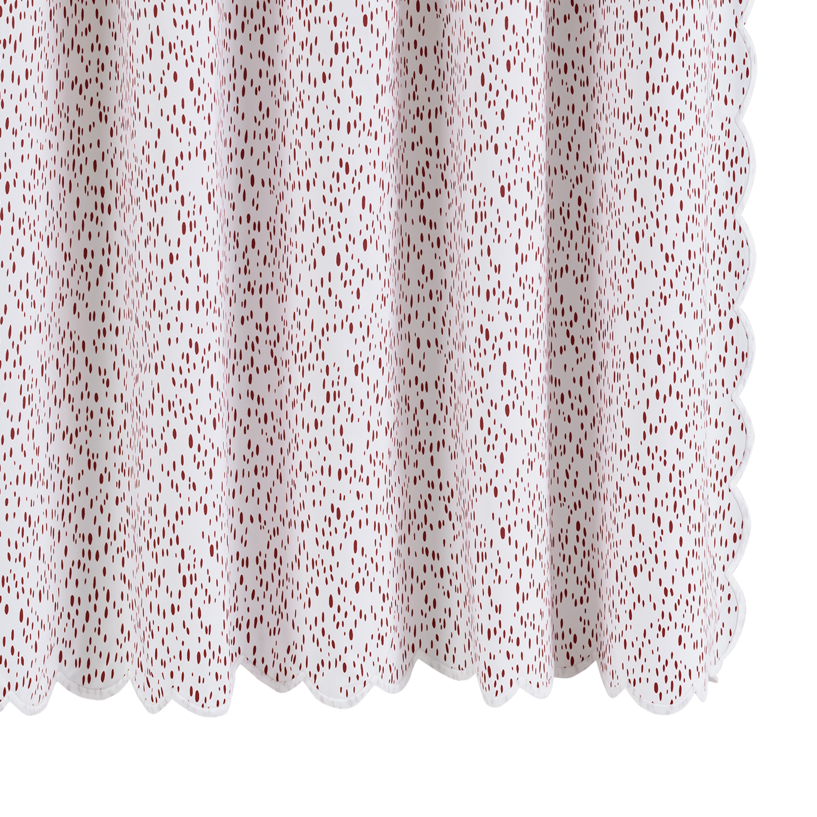 Matouk Schumacher Celine Shower Curtain in Redberry Color