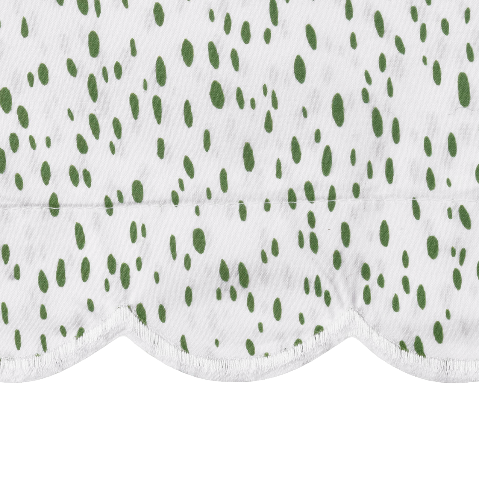 Matouk Schumacher Celine Shower Curtain in Grass Color