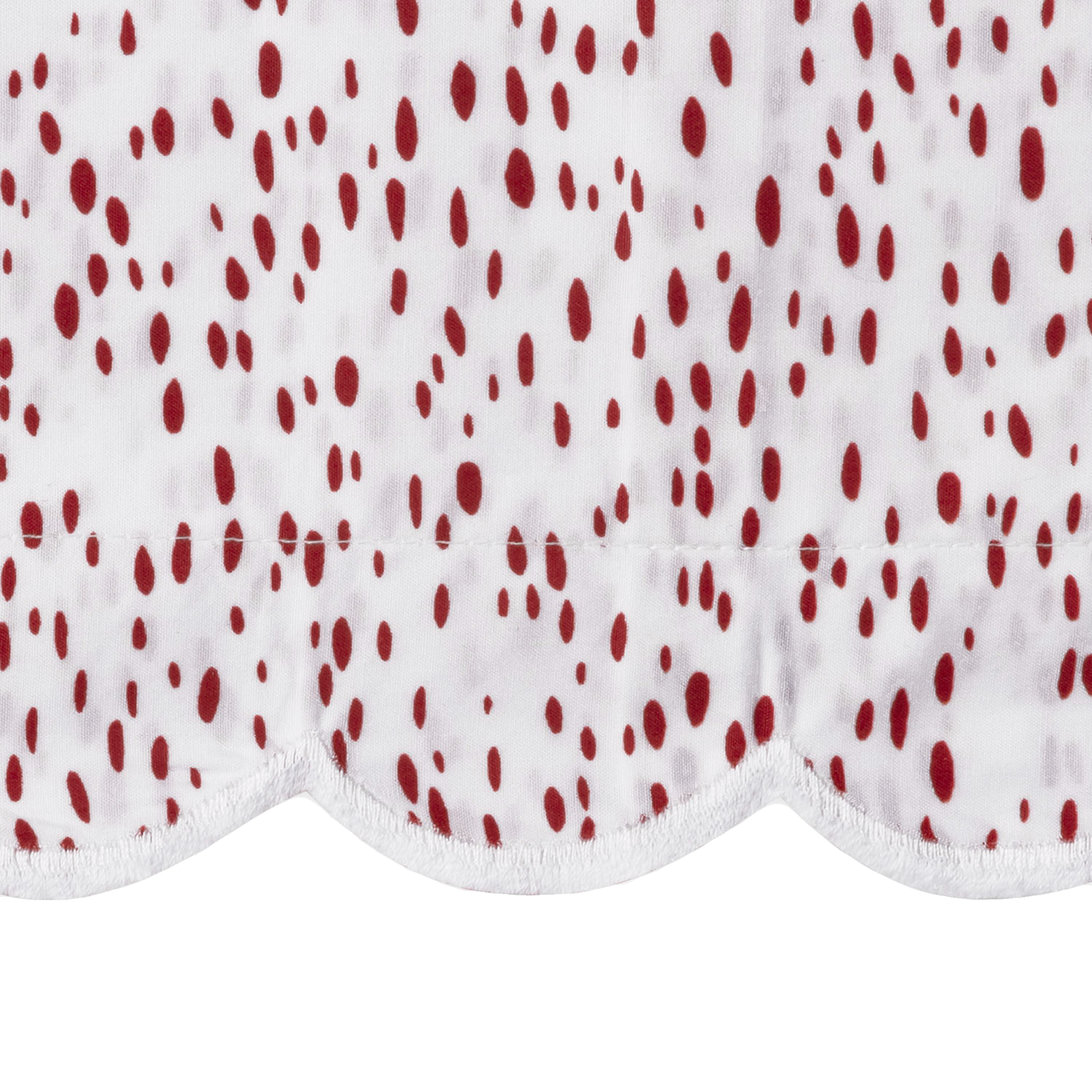 Matouk Schumacher Celine Shower Curtain in Redberry Color
