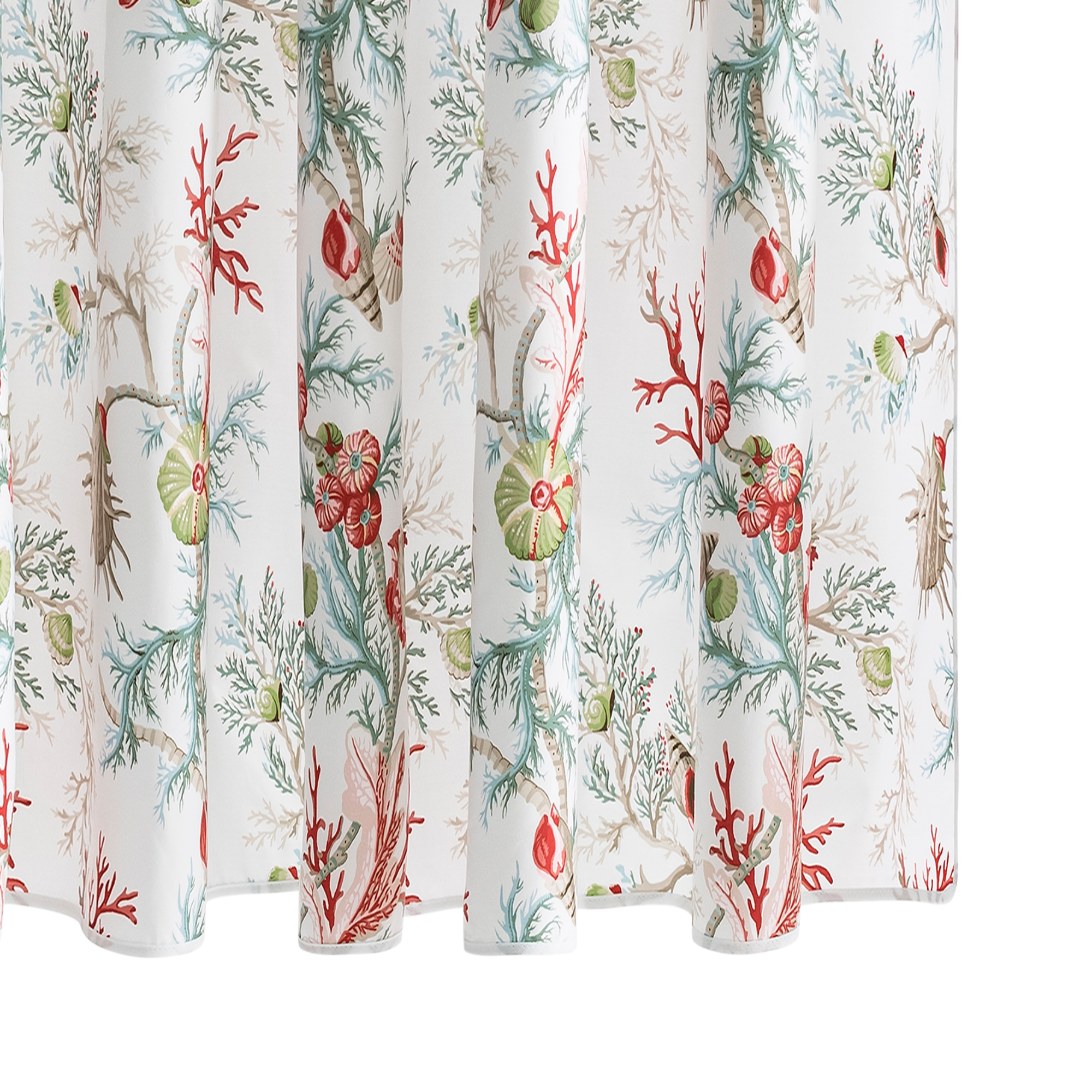 Matouk Schumacher Del Tesoro Shower Curtain in Coral