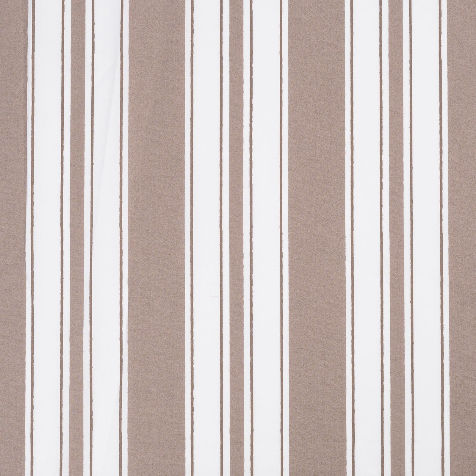 Colors of Matouk Schumacher Elio Bedding on a beige stone pedestal against a blue wall.