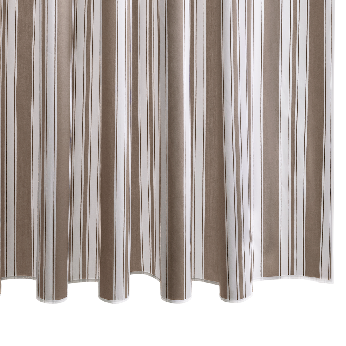 Matouk Schumacher Elio Shower Curtain in Mocha color
