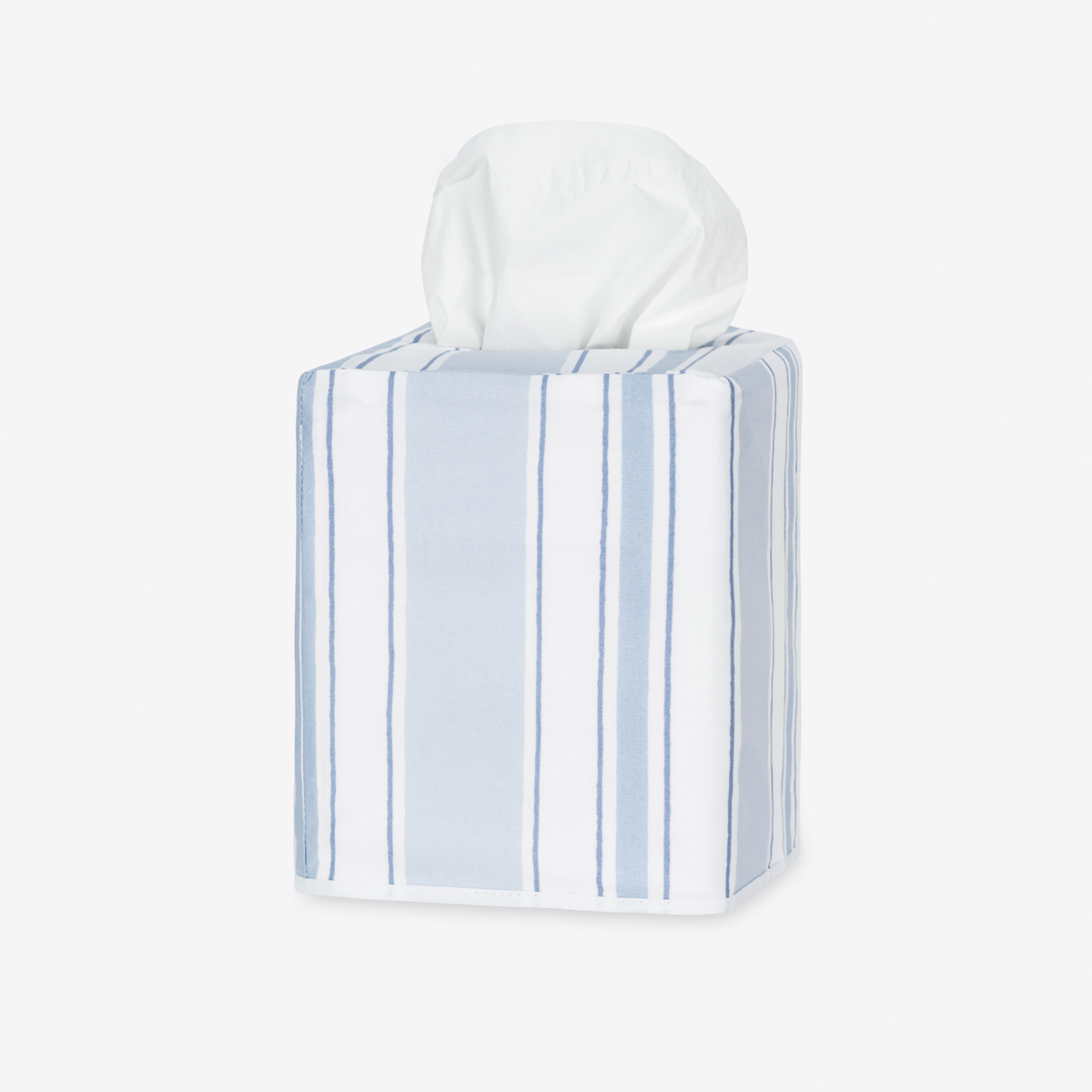 Matouk Schumacher Elio Tissue Box Cover In Blue color