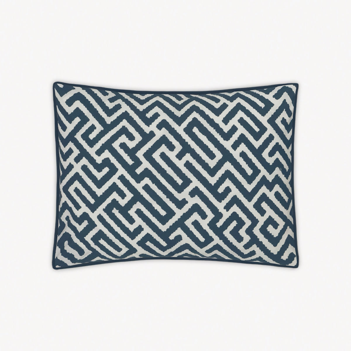 Boudoir Sham of Matouk Schumacher Gabriel Bedding in Indigo