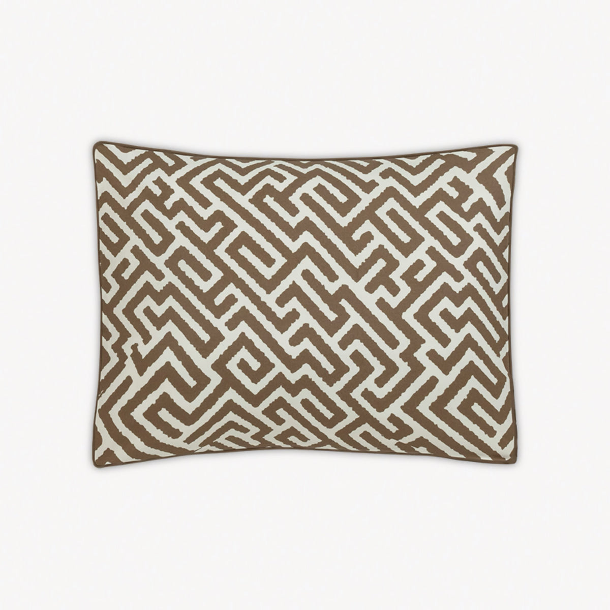 Boudoir Sham of Matouk Schumacher Gabriel Bedding in Mocha