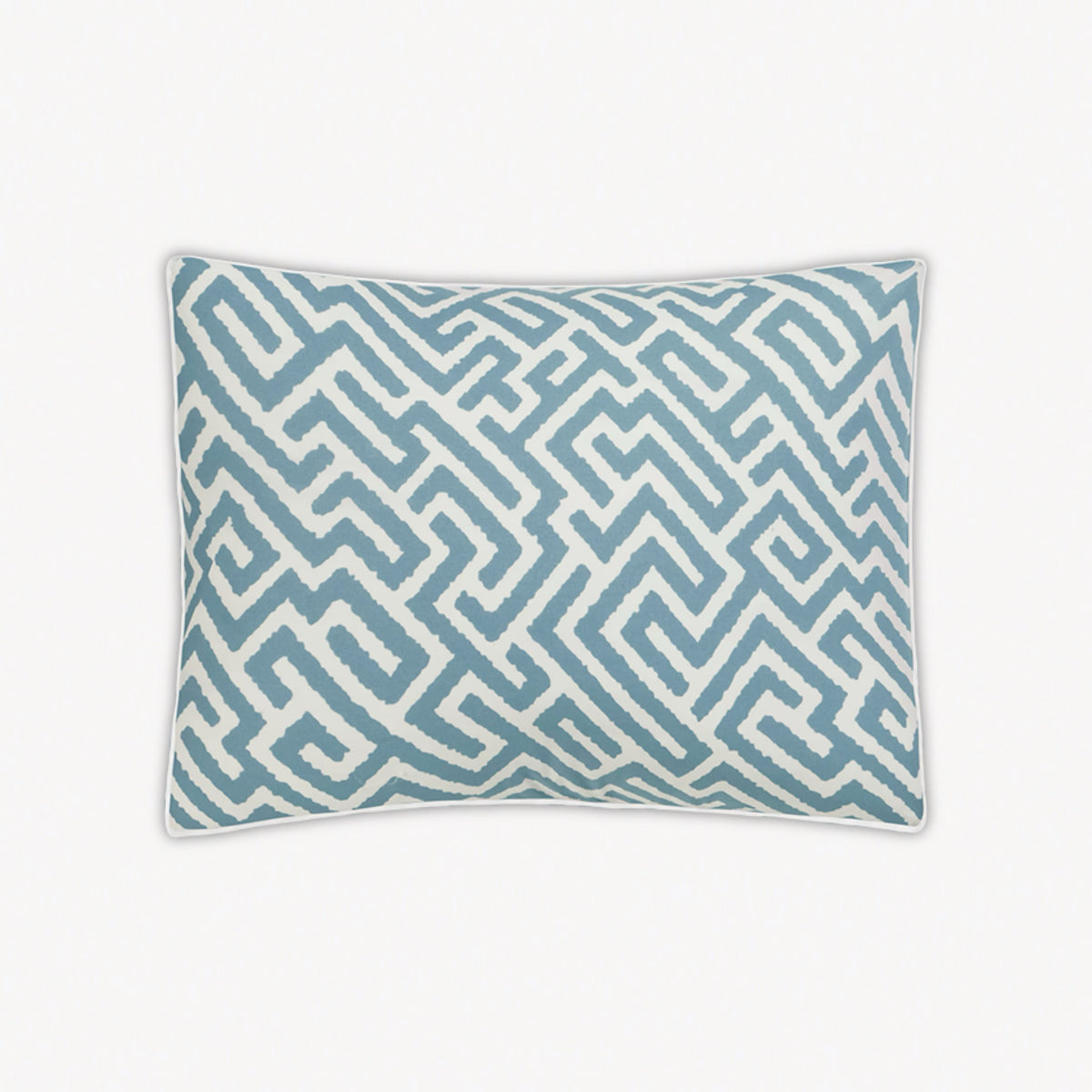 Boudoir Sham of Matouk Schumacher Gabriel Bedding in Stony Blue