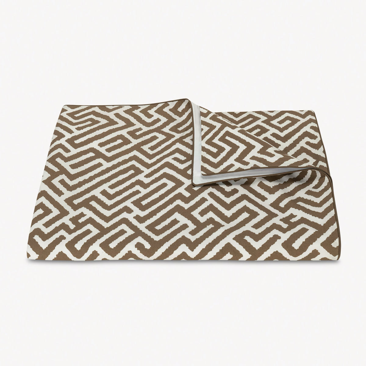 Duvet Cover of Matouk Schumacher Gabriel Bedding in Mocha