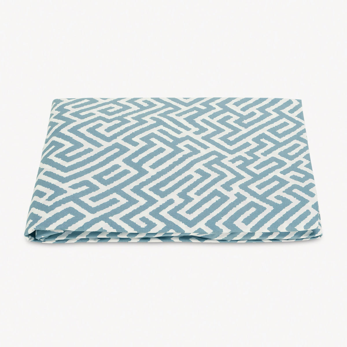 Fitted Sheet of Matouk Schumacher Gabriel Bedding in Stony Blue