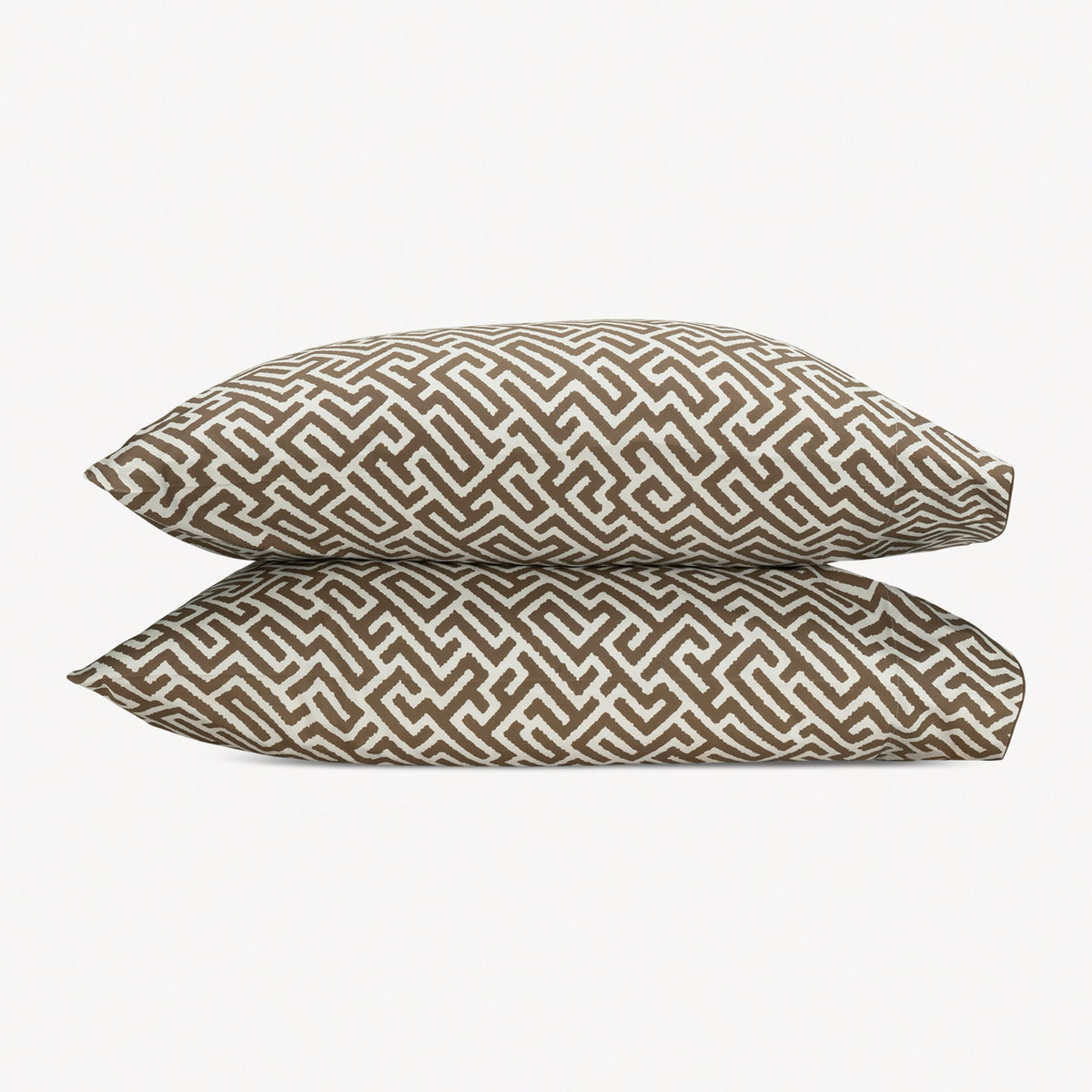 Pillowcases of Matouk Schumacher Gabriel Bedding in Mocha