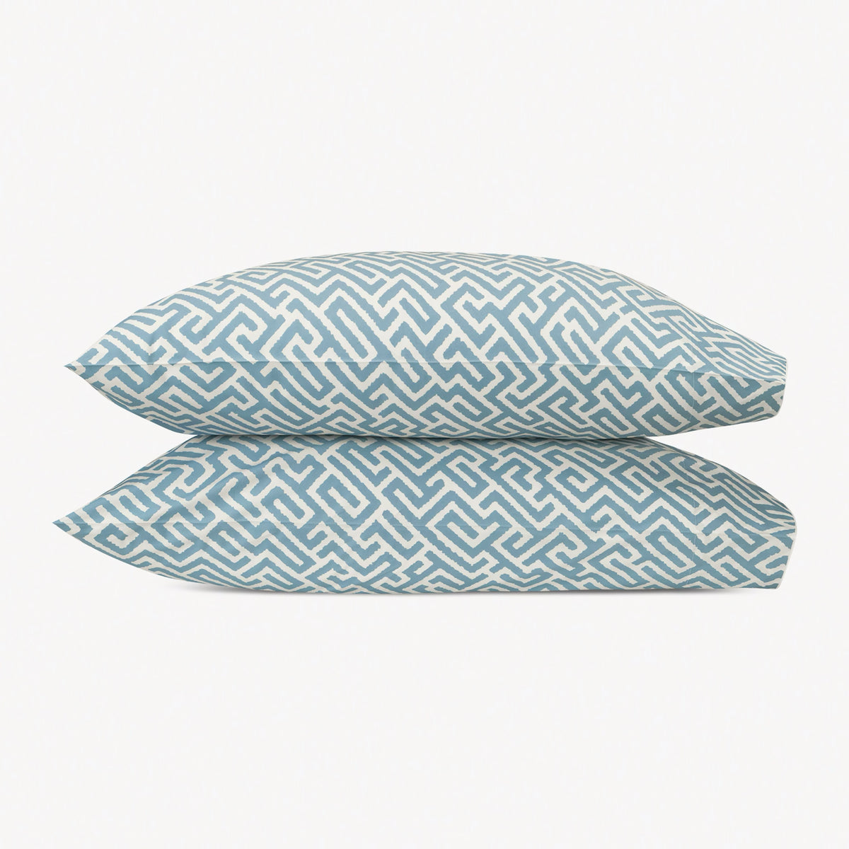 Pillowcases of Matouk Schumacher Gabriel Bedding in Stony Blue