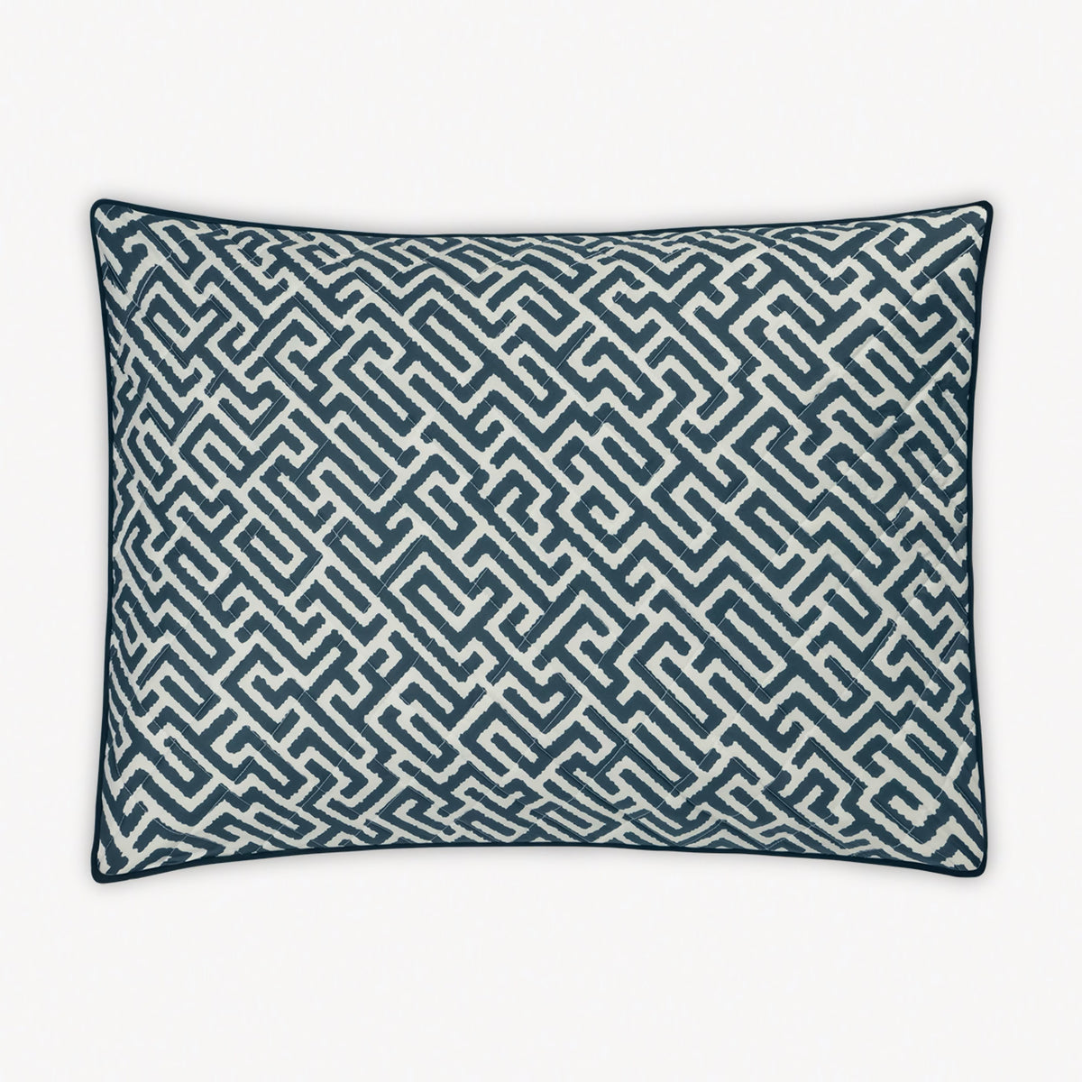 Quilted Sham of Matouk Schumacher Gabriel Bedding in Indigo